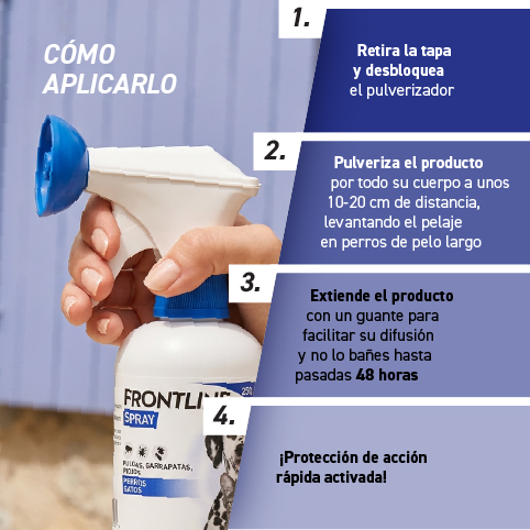 FRONTLINE SPRAY COMO APLICAR